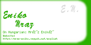 eniko mraz business card